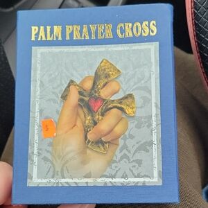 Palm Prayer Cross with Heart Design